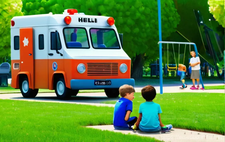 로보카폴리와 사회적 메시지 - A heartwarming and educational scene depicting Robocar Poli, in his police car form, gently teaching...