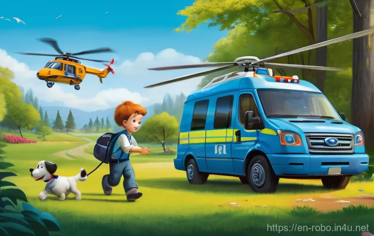 로보카폴리와 어린이 행동 분석 - **Prompt 2: Pedestrian Safety Lesson at a Crosswalk**
    A bright, sunny street scene in a safe, an...