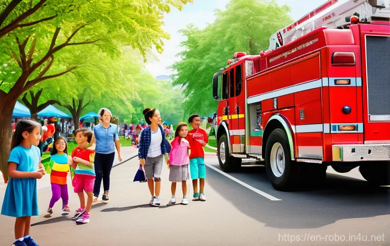 로보카폴리와 언어 학습 - **Prompt:** An action-packed yet gentle scene showcasing the "Robocar Poli" rescue team (Poli the po...