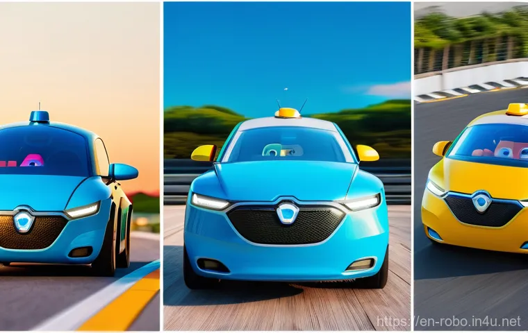 로보카폴리의 세계관 - Here are three detailed image prompts based on the provided text about Robocar Poli, adhering to all...