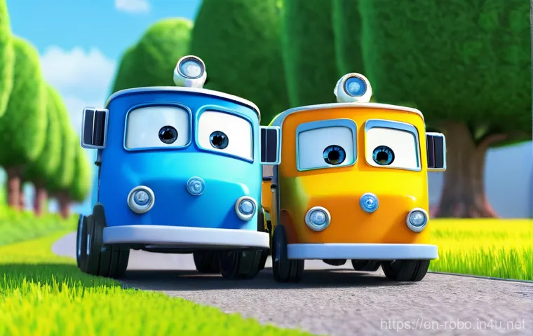 로보카폴리의 시즌별 발전 - **"A vibrant, high-definition 3D animation scene featuring the Robocar Poli team – Poli, Roy, Amber,... 로보카폴리의 시즌별 발전 - **"A vibrant, high-definition 3D animation scene featuring the Robocar Poli team – Poli, Roy, Amber,...