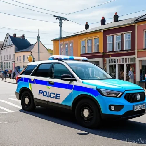 Home 1 로보카폴리 브룸스타운 주민 소개 - **A determined Poli, the blue police car, stands confidently at the forefront, observing a minor com...