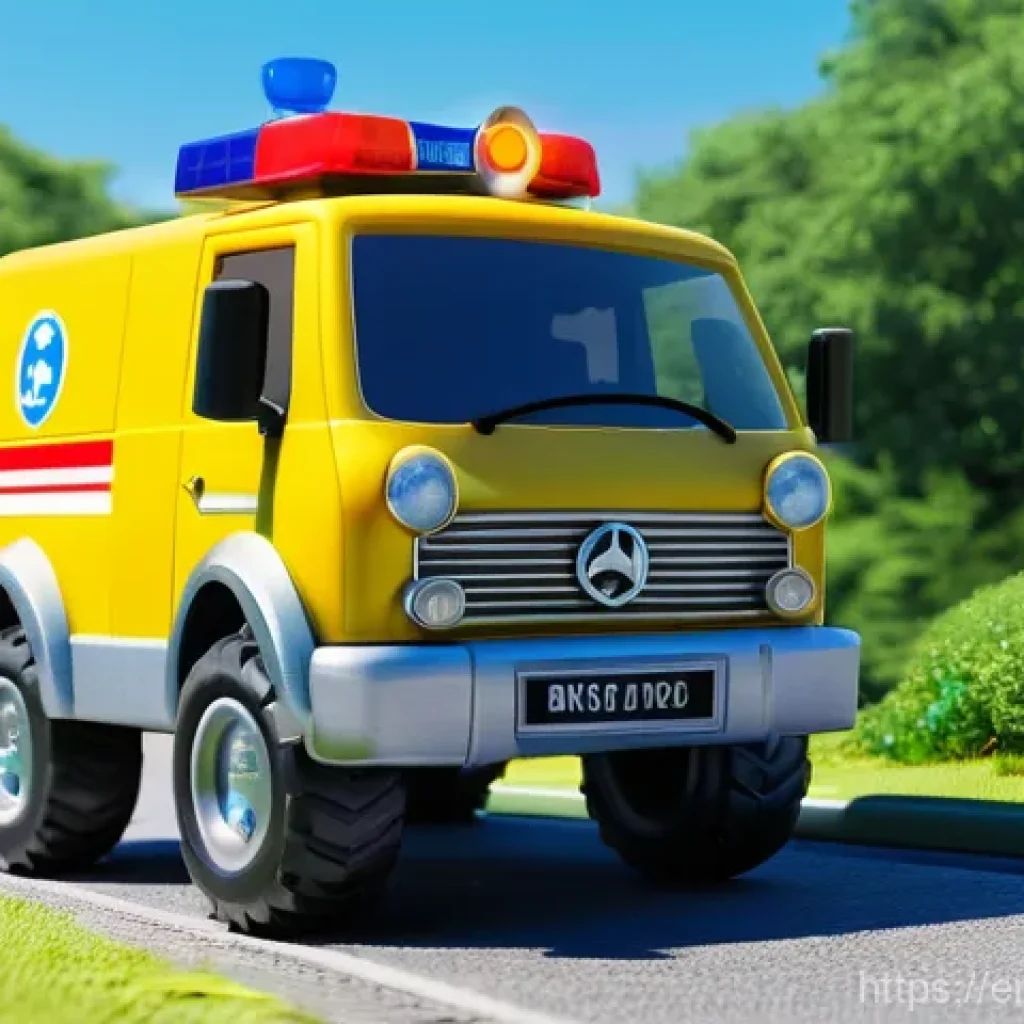 로보카폴리 베스트 에피소드 - **Prompt:** A dynamic and heartwarming scene in Broomstown where the Robocar Poli rescue team is act...