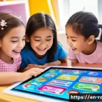 로보카폴리 공식 홈페이지 - **Prompt 1: Interactive Learning Fun**
    "A happy, diverse group of children, aged 6-8, are gather...