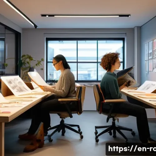 Home 29 로보카폴리 애니메이션 제작 도구 - **"Creative Spark: Character Sketching Session"**
A bright, wide-angle shot of a bustling animat...