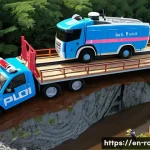 Home 16 로보카폴리와 STEM 콘텐츠 - **Collaborative Engineering Rescue Mission:**
"An animated, vibrant scene depicting the Robocar ...