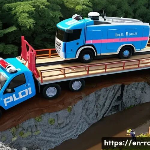 Home 28 로보카폴리와 STEM 콘텐츠 - **Collaborative Engineering Rescue Mission:**
"An animated, vibrant scene depicting the Robocar ...