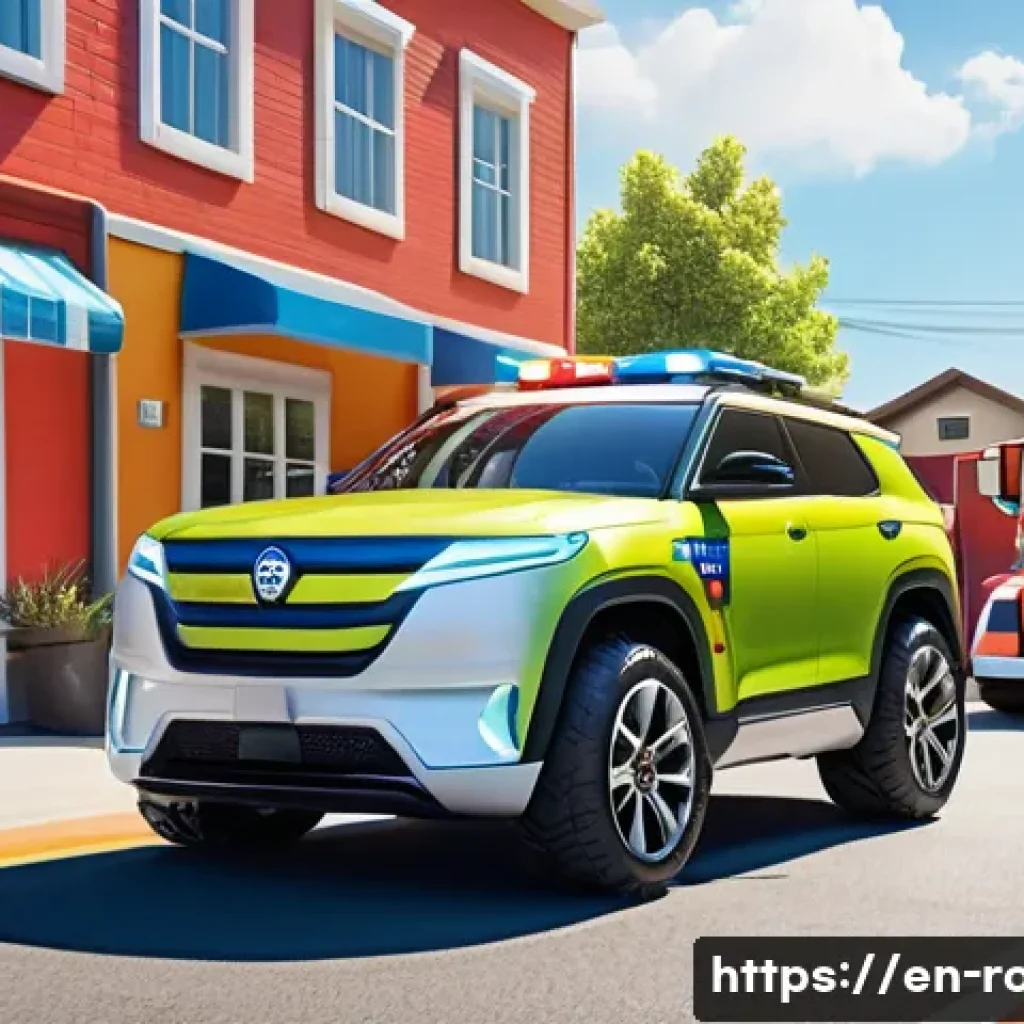 로보카폴리 새로운 시즌 예고 - A vibrant and dynamic scene featuring the Robocar Poli rescue team including classic characters Poli...