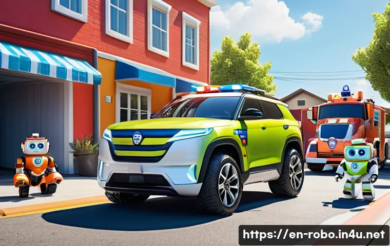 로보카폴리 새로운 시즌 예고 - A vibrant and dynamic scene featuring the Robocar Poli rescue team including classic characters Poli...