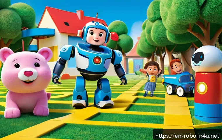 로보카폴리 학습지 다운로드 - A vibrant and colorful scene featuring Robocar Poli characters engaging in a fun maze puzzle activit...